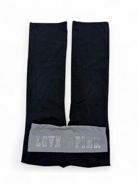 Y2K Victoria’s Secret PINK foldover flares with rhinestone band🎀